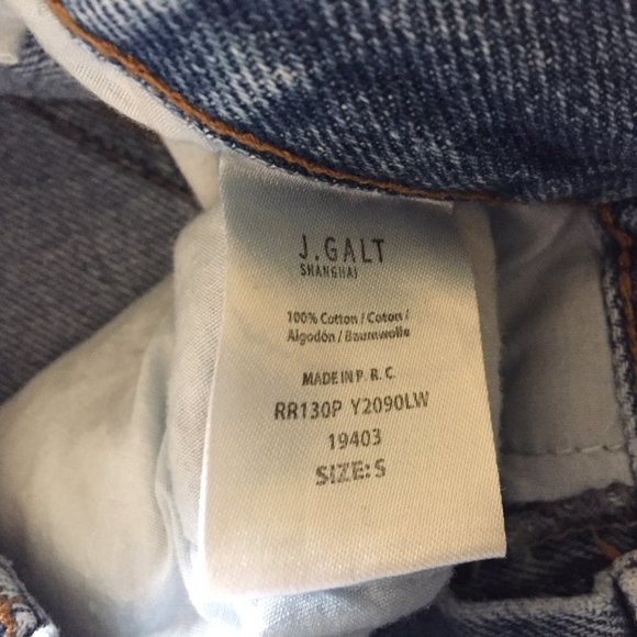J. Galt Light Wash Straight Leg Jeans, S - Picture 4 of 8